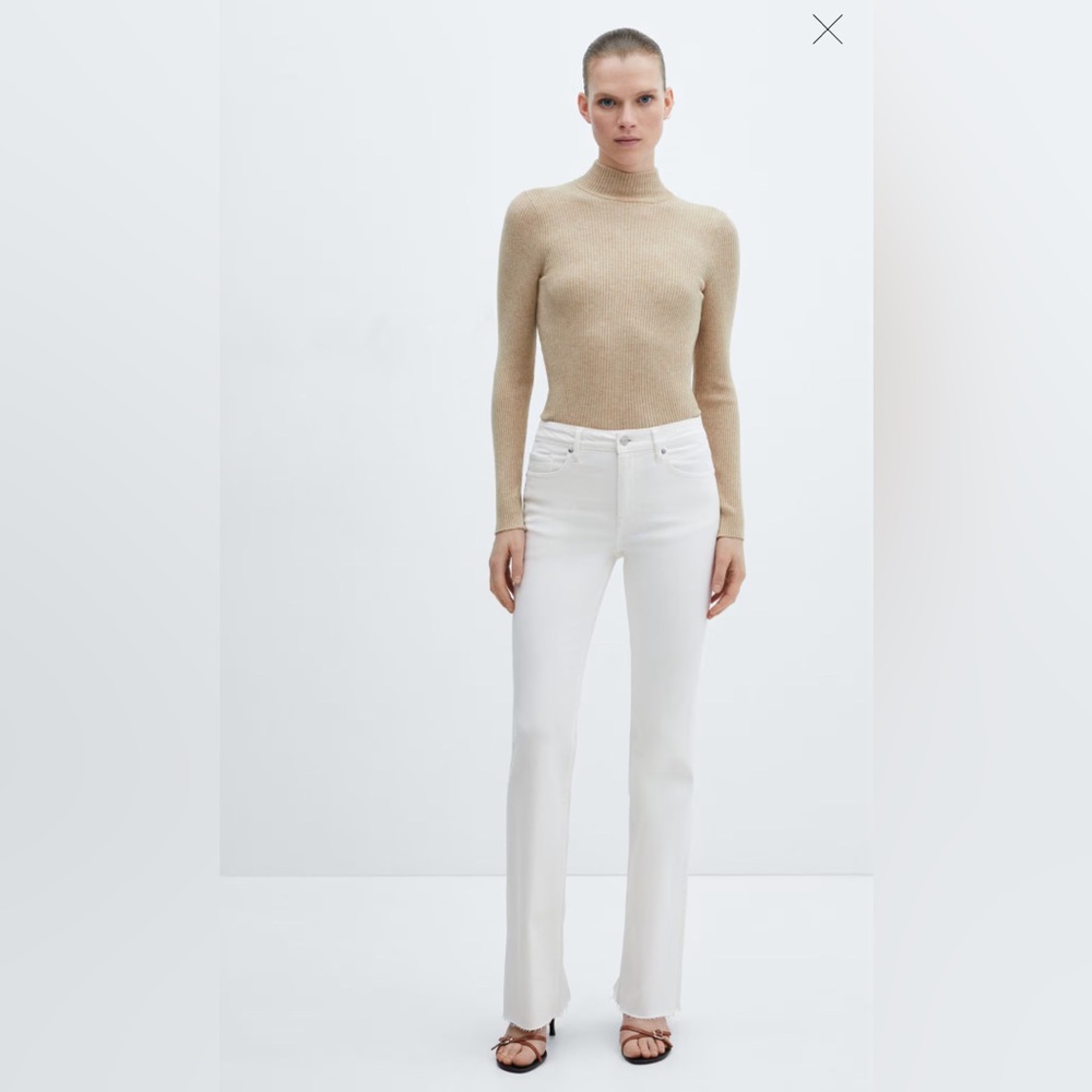 Mango Daniela white jeans, size 6